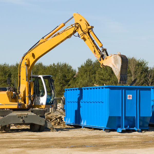 what are the rental fees for a residential dumpster in Mahomet